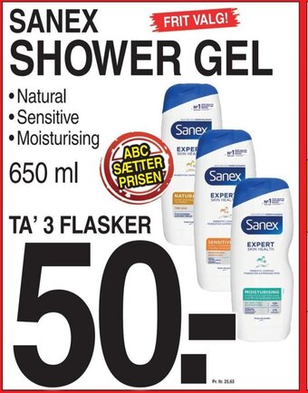 ABC Lavpris SANEX SHOWER GEL tilbud