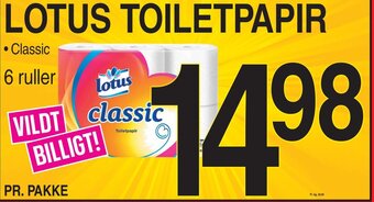 ABC Lavpris LOTUS TOILETPAPIR tilbud
