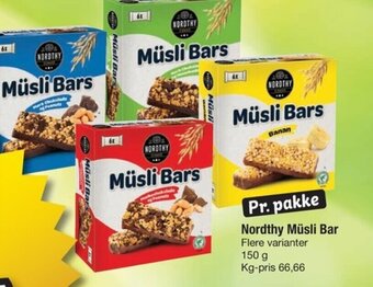 Fakta Tyskland Nordthy Müsli Bar tilbud