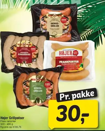 Fakta Tyskland Højer Grillpølser tilbud