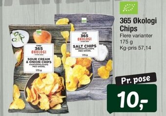 Fakta Tyskland 365 Økologi Chips tilbud