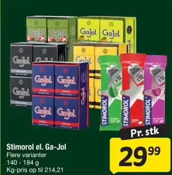 Fakta Tyskland Stimorol el. Ga-Jol tilbud