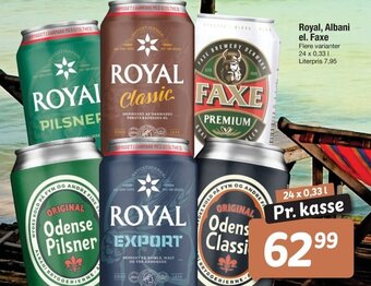 Fakta Tyskland Royal, Albani el. Faxe tilbud