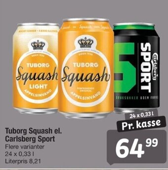 Fakta Tyskland Tuborg Squash el. Carlsberg Sport tilbud
