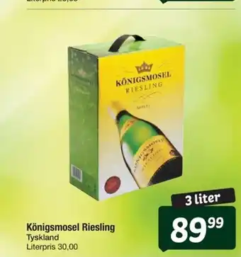 Fakta Tyskland Königsmosel Riesling Tyskland tilbud