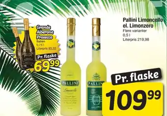 Fakta Tyskland Pallini Limoncello el. Limonzero tilbud
