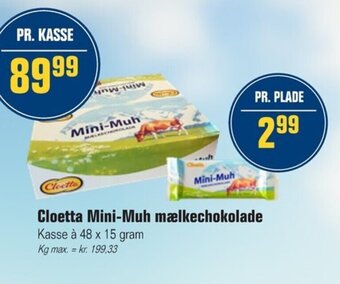 Otto Duborg Cloetta Mini-Muh mælkechokolade tilbud