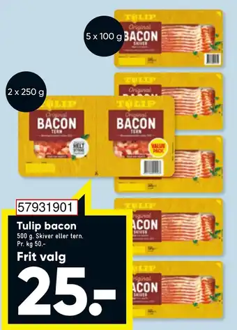 Bilka Tulip Bacon 500g tilbud