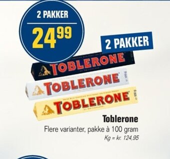 Otto Duborg Toblerone tilbud