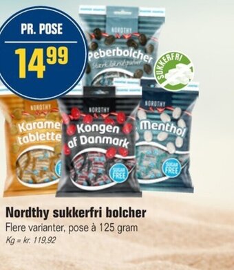Otto Duborg Nordthy sukkerfri bolcher tilbud