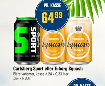 Otto Duborg Carlsberg Sport eller Tuborg Squash tilbud