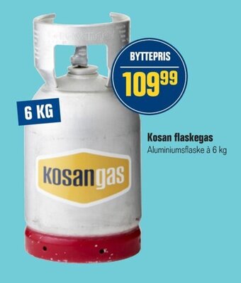 Otto Duborg Kosan flaskegas Aluminiumsflaske à 6 kg tilbud