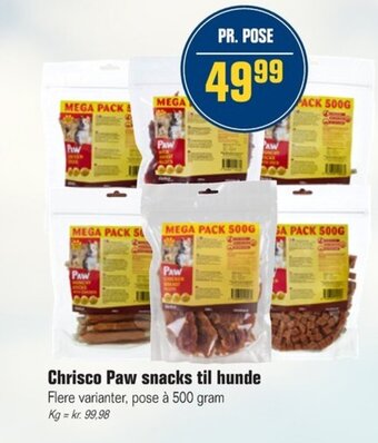 Otto Duborg Chrisco Paw snacks til hunde tilbud