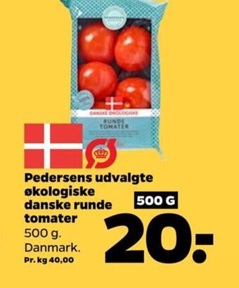 Netto Pedersens udvalgte økologiske danske runde tomater tilbud
