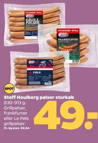 Netto Steff Houlberg pølser storkøb tilbud