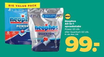 Netto Neophos All-in-1 opvasketabs tilbud