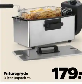 Netto Frituregryde 3 liter kapacitet. tilbud