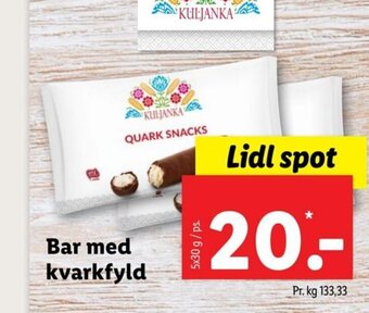 Lidl Bar med kvarkfyld tilbud