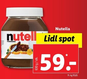 Lidl Nutella tilbud