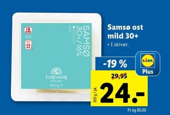 Lidl Samsø ost mild 30+ tilbud