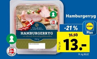 Lidl Hamburgerryg tilbud