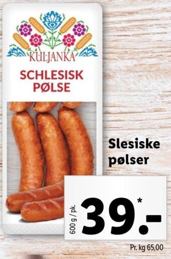 Lidl Slesiske pølser tilbud