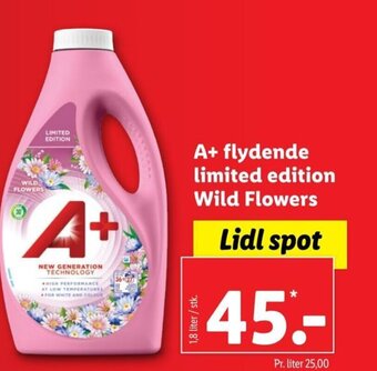 Lidl A+ flydende limited edition Wild Flowers tilbud
