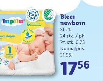 Lidl Bleer newborn tilbud