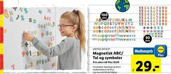UNITED OFFICEⓇ Magnetisk ABC/ Tal og symboler