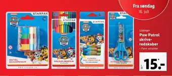 STARPAKⓇ Paw Patrol skrive-redskaber Flere varianter.