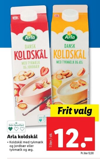 Lidl Arla koldskål tilbud