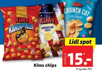 Lidl Kims chips tilbud