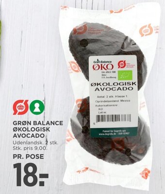 MENY GRØN BALANCE ØKOLOGISK AVOCADO tilbud