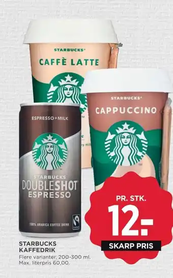 MENY STARBUCKS KAFFEDRIK tilbud