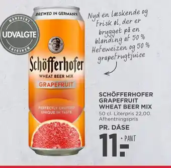 MENY SCHÖFFERHOFER GRAPEFRUIT WHEAT BEER MIX 50 cl. tilbud