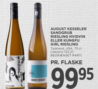 AUGUST KESSELER SANDGRUB RIESLING HVIDVIN ELLER KUNGFU GIRL RIESLING