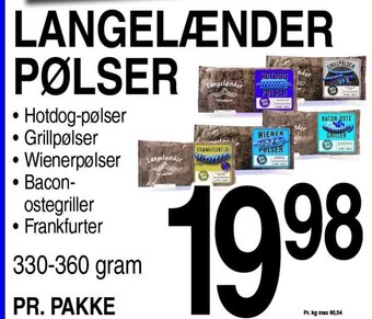 ABC Lavpris LANGELÆNDER PØLSER tilbud