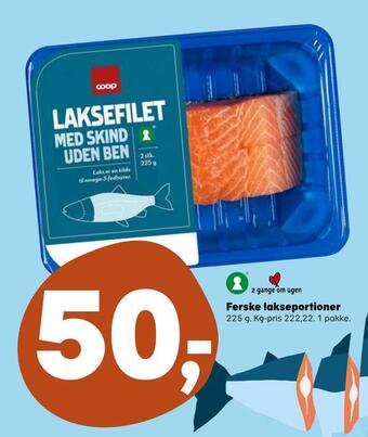 Kvickly Ferske lakseportioner tilbud