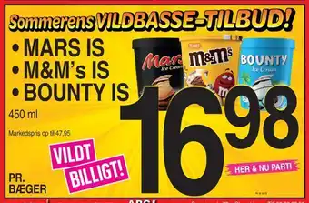 ABC Lavpris Mars is • m&m's is • bounty is tilbud