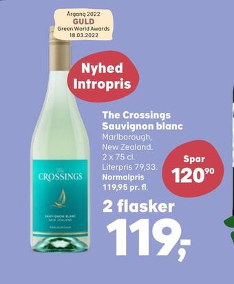 Kvickly The crossings sauvignon blanc tilbud