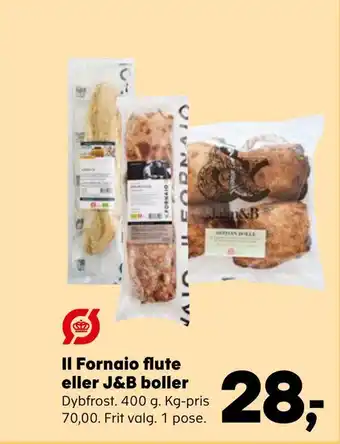 Il fornaio flute eller j&b boller