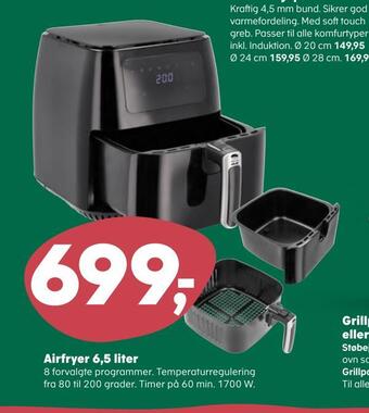 Kvickly Airfryer 6,5 liter tilbud