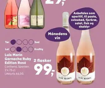Kvickly Luis marin garnacha ruby edition rosé tilbud