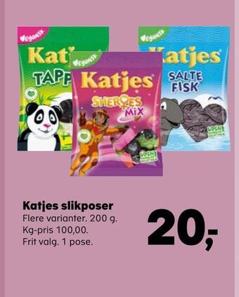 Kvickly Katjes slikposer tilbud