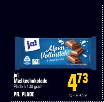 Poetzsch Padborg Ja! mælkechokolade tilbud