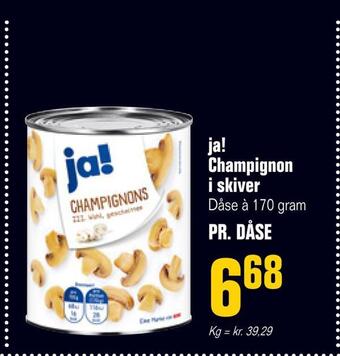 Poetzsch Padborg Ja! champignon i skiver tilbud