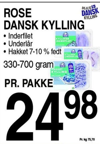 ABC Lavpris ROSE DANSK KYLLING tilbud