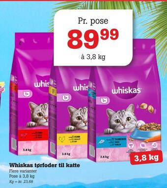 Poetzsch Padborg Whiskas tørfoder til katte tilbud