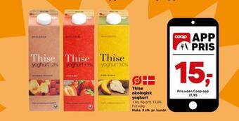 SuperBrugsen Thise økologisk yoghurt tilbud