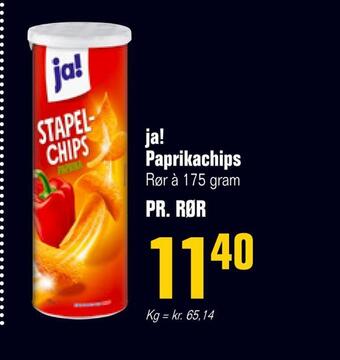 Poetzsch Padborg Ja! paprikachips tilbud